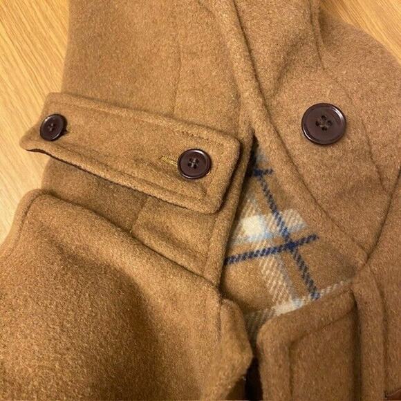 ORIGINAL MONTGOMERY Duffle Coat 38 Womens Medium/Mens Small camel horn buttons - Picture 11 of 12